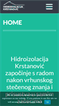 Mobile Screenshot of hidroizolacija-krstanovic.hr